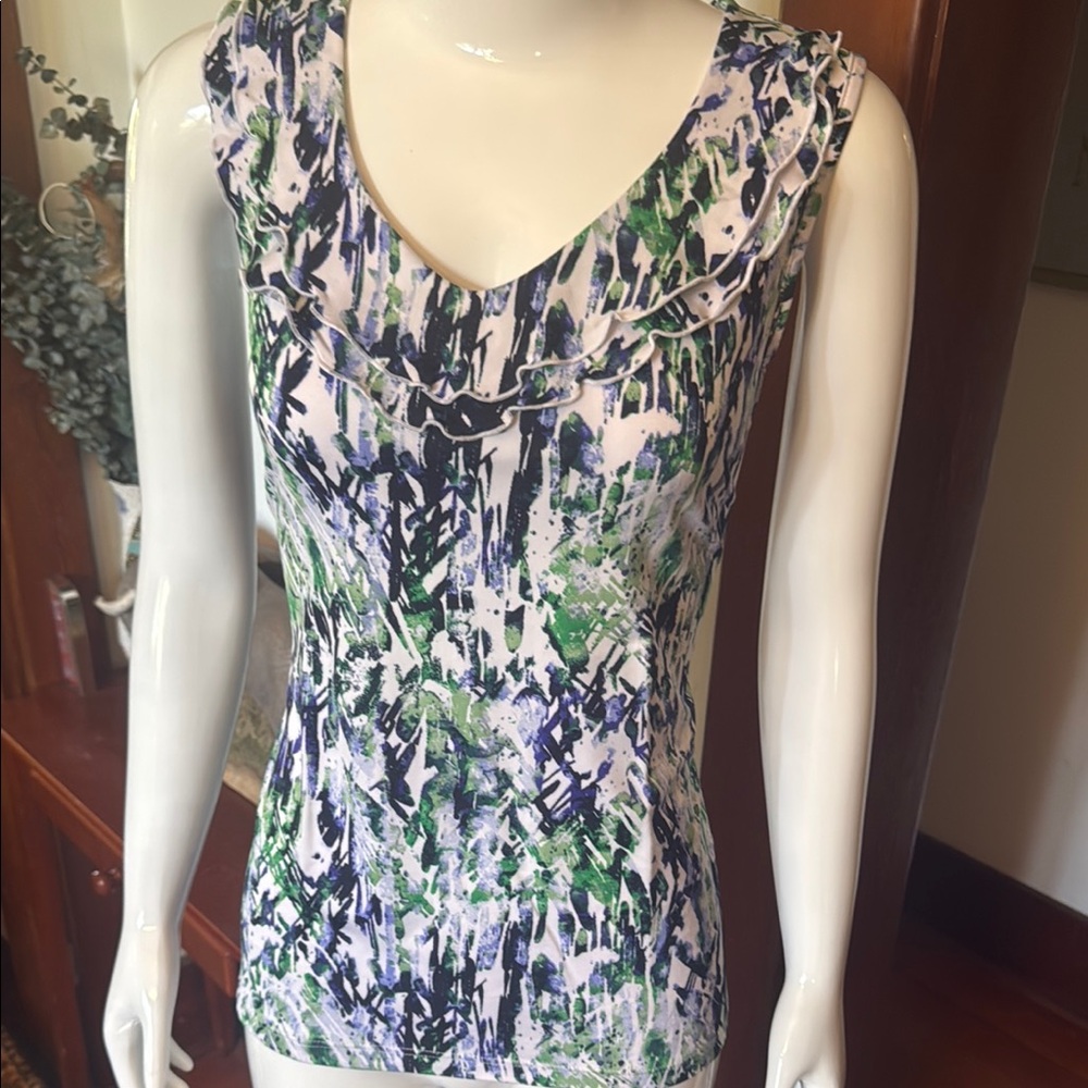 NWT northern reflections size small Abstract Print Sleeveless Top